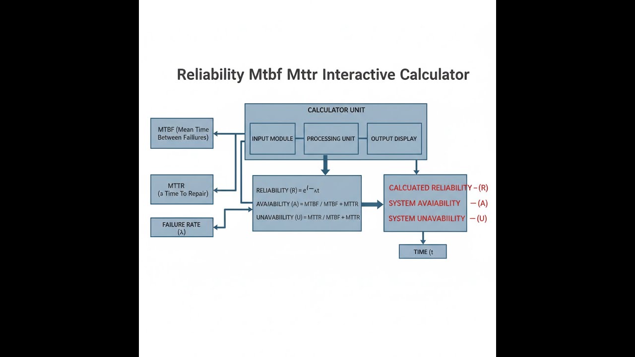 Интерактивный калькулятор надежности MTBF MTTR &mdash; видеоинструкция