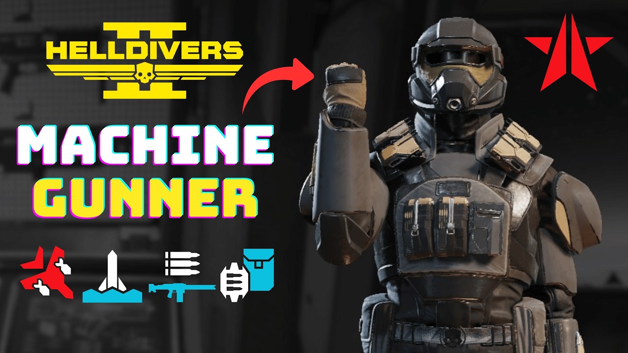 Helldivers 2: Machine Gunner SOLO Build - Bots/Cyborgs Max Difficulty | Full Clear | No Deaths
