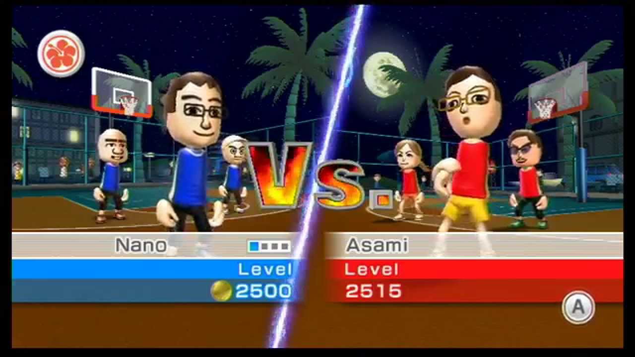 Wii Sports Resort - Basketball Under The Moonlight