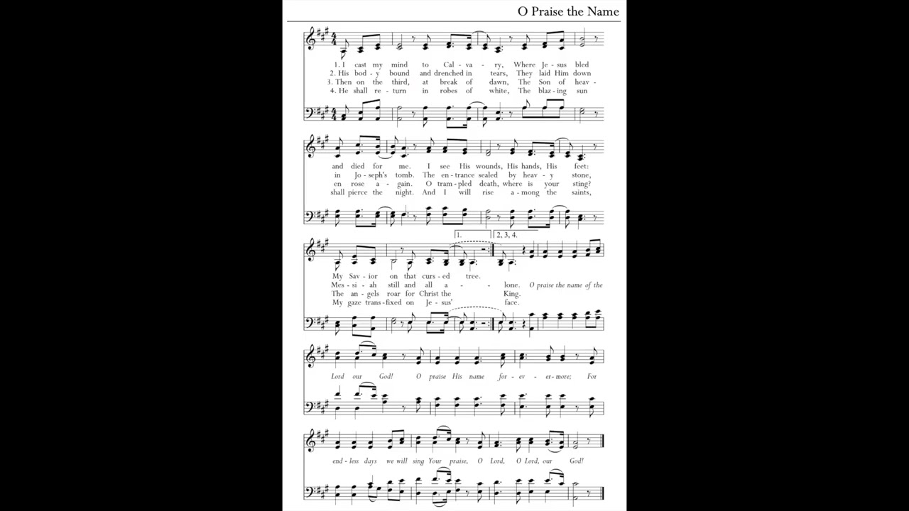 O Praise the Name - Alto