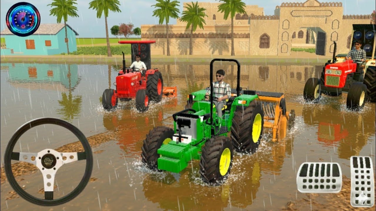 Indian Farming 3D Game //🌿🍓| Swaraj Sonalika 🥭 Holland Tractor // Gameplay #tractor #gaming 