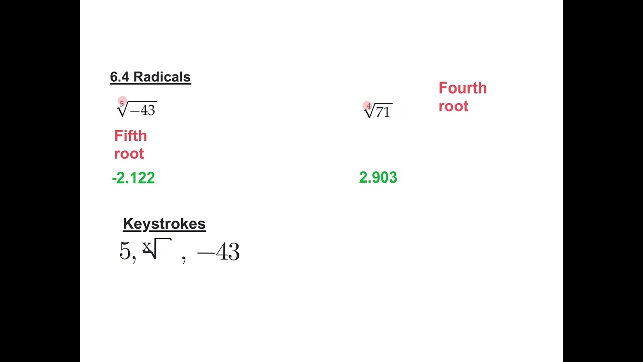 6.4 Radicals-Day 1