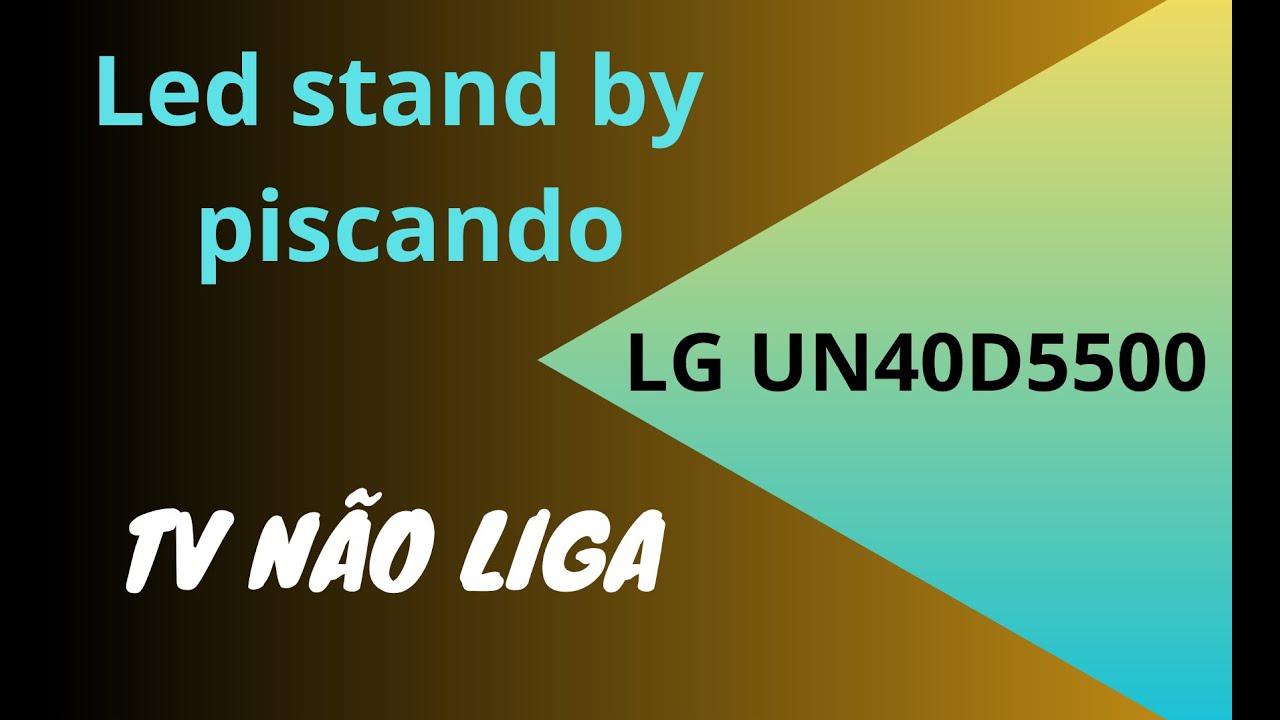 #126 - Samsung UN40D5500 Led piscando e não liga, veja o que é.