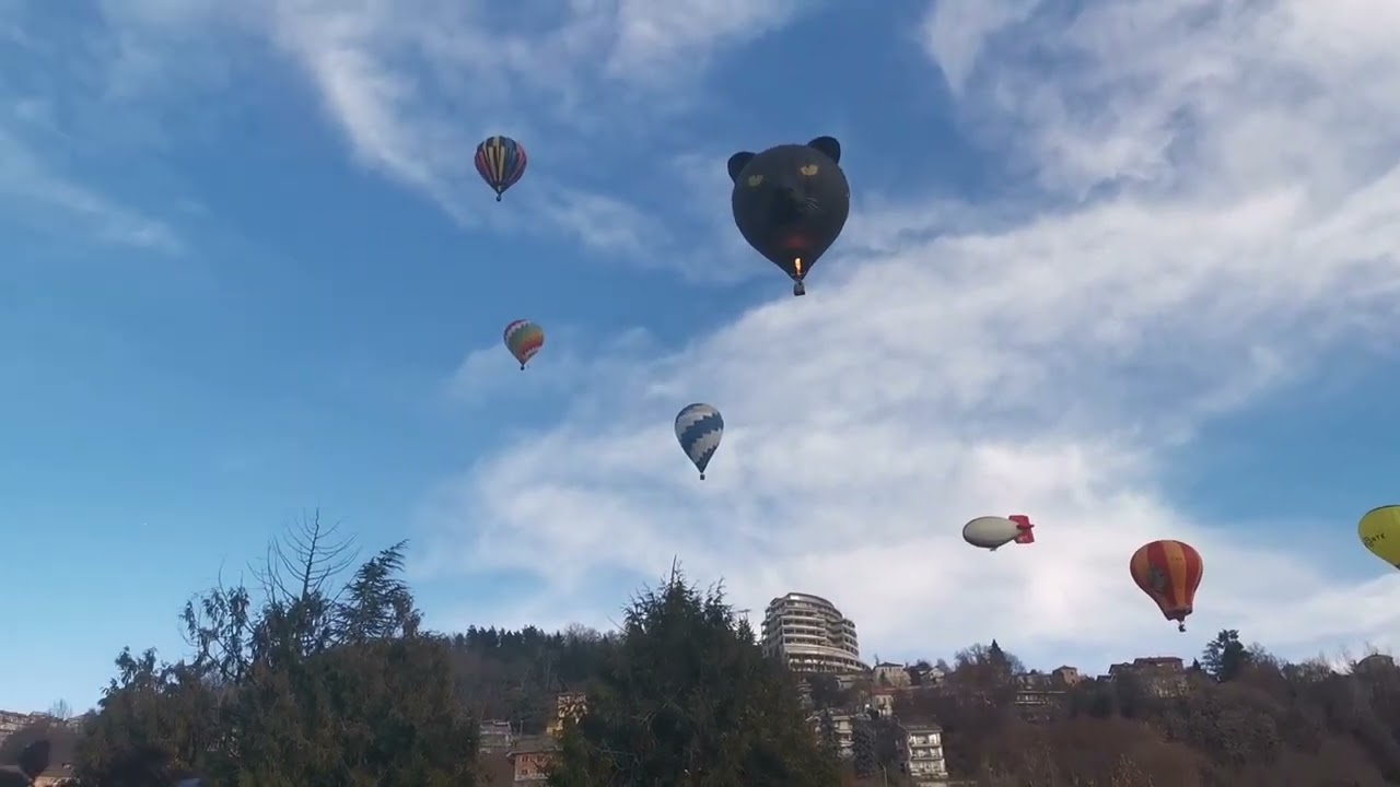 Le Mongolfiere in volo a Mondov&igrave; il giorno dell'Epifania