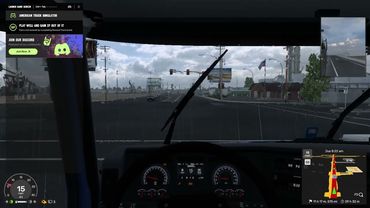 Jugando a American Truck Simulator Sin Comentar