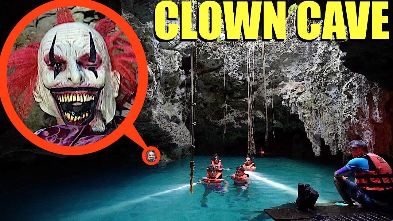 you won't believe what we found deep in these Clown Caves... If you see this RUN AWAY FAST!!