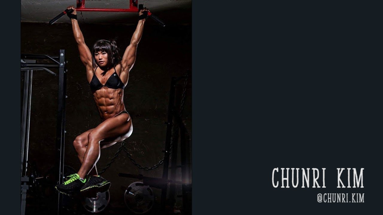 Chunri Kim - Shredded Korean female bodybuilder