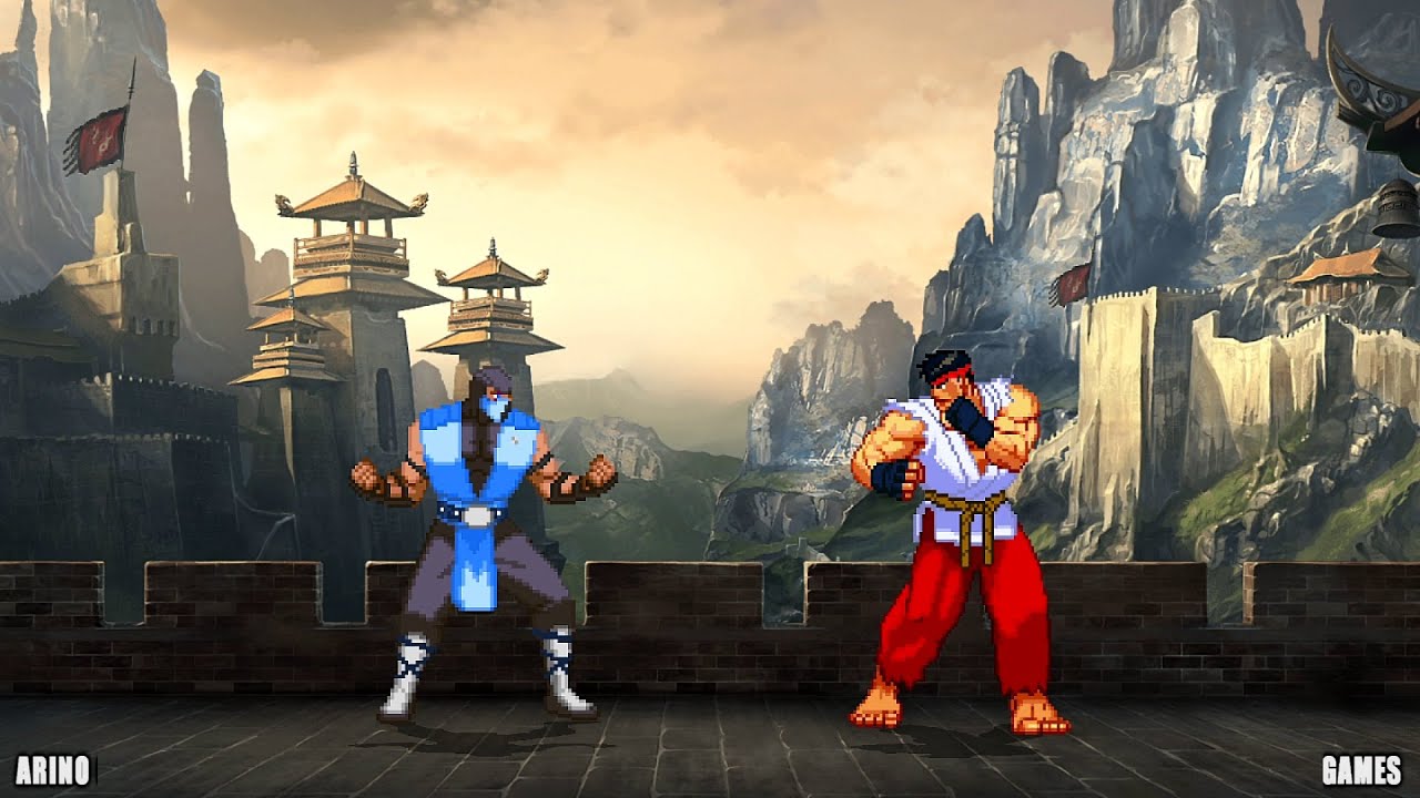 SHIN RYU VS SUBZERO! INTENSE FIGHT!