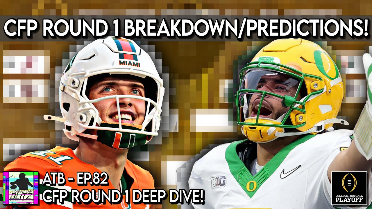 Does Alabama have a CHANCE? Is Carson Beck FIXED? College Football Playoff Round 1 Predictions!