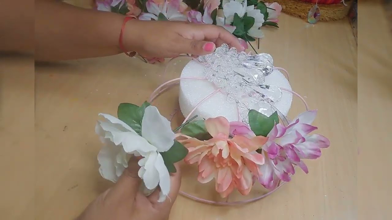 💐DIY Dollar tree Flower Chandelier