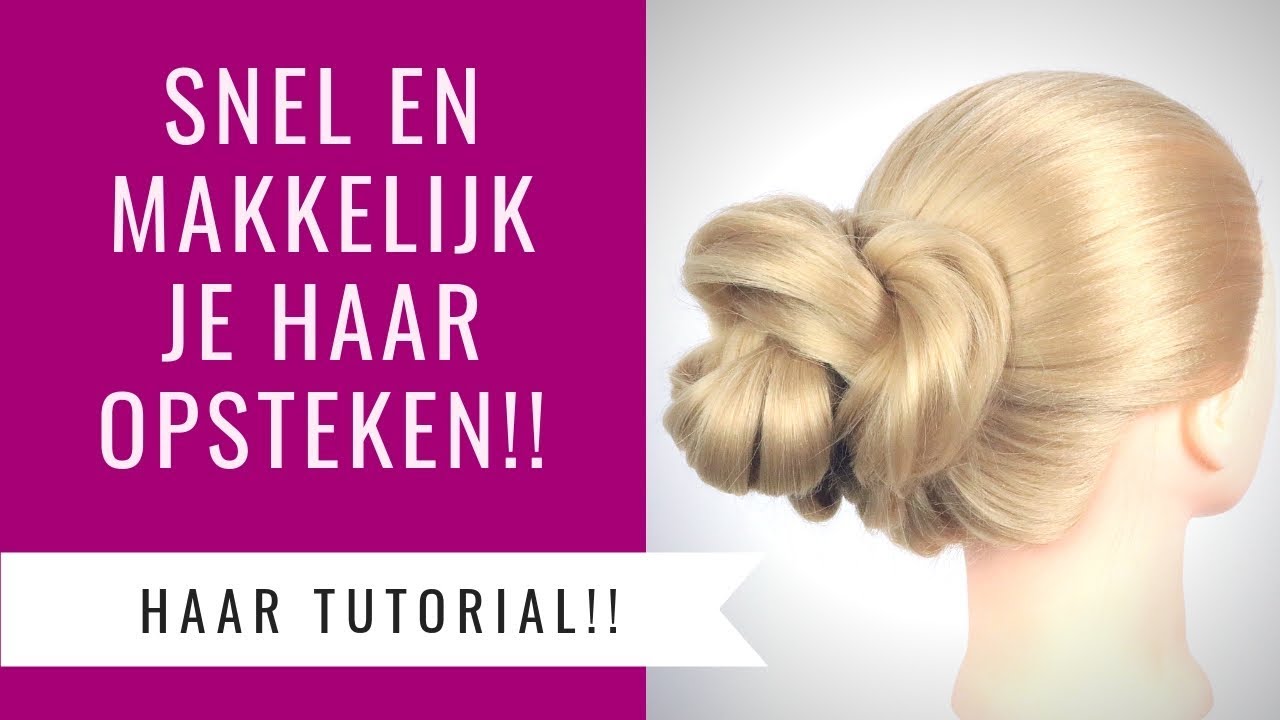 SNEL EN MAKKELIJK OPSTEKEN IN ROMMELIGE KNOT | Makkelijke kapsels | Dazzling Beauty