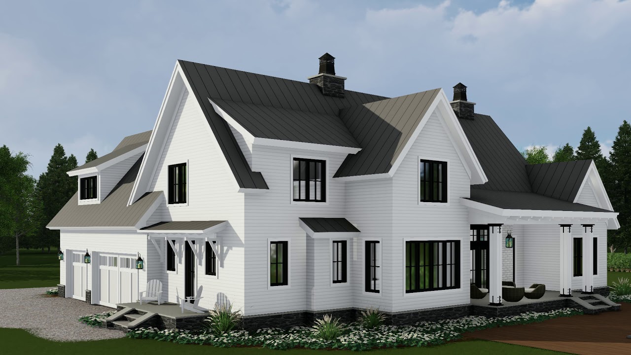 Breezy Grove CL-18-003 Modern Farm House | Master Bedroom with Vaulted Ceiling