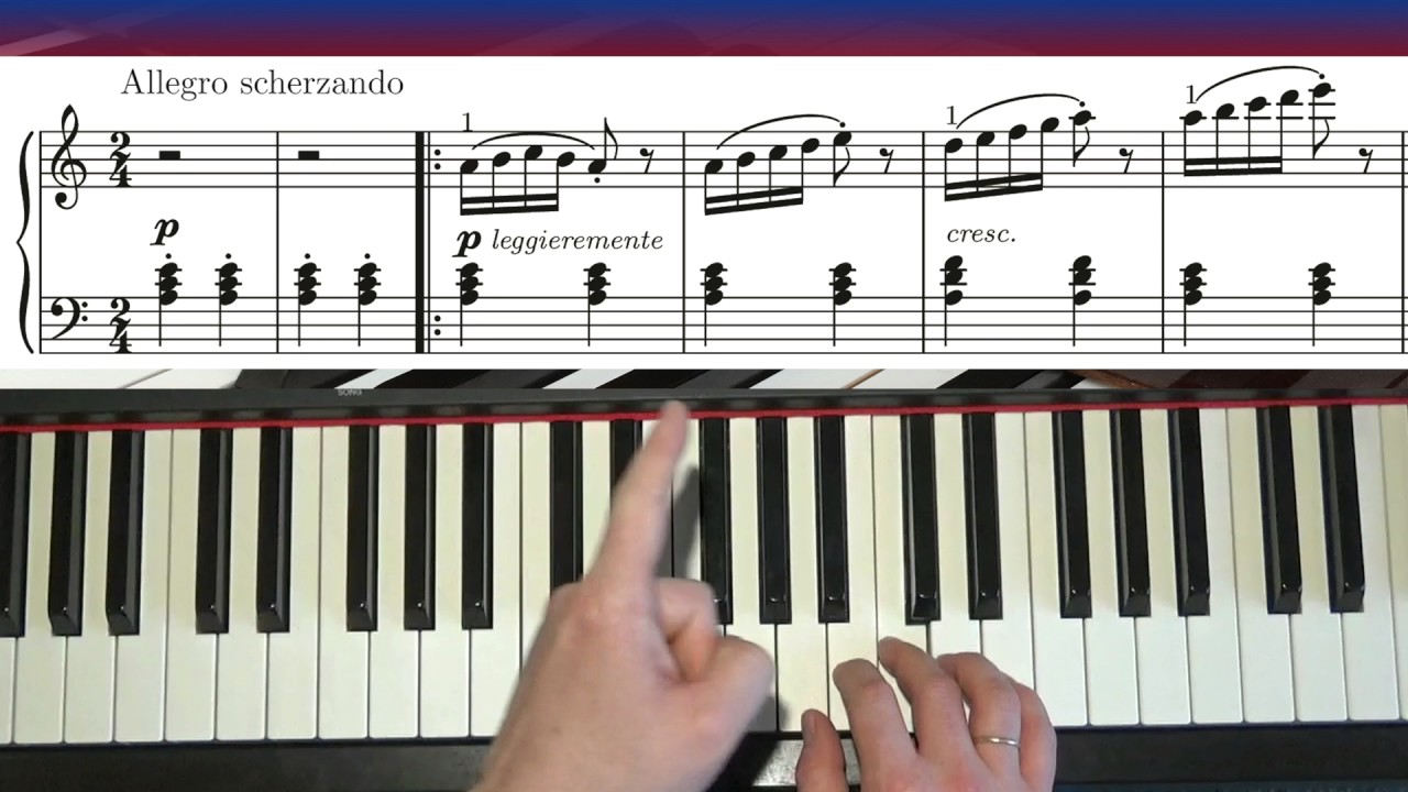 Learn To Play Arabesque (J.F. Burgmuller) - Piano Tutorial Part 1