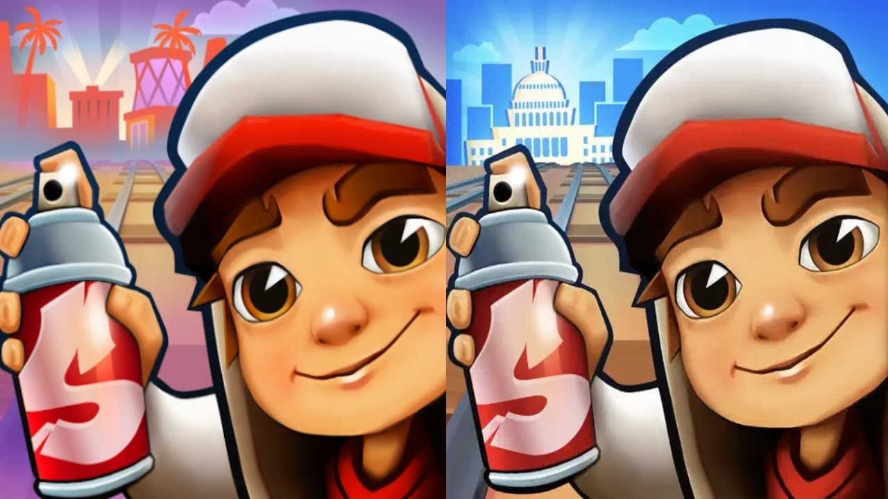 Subway Surfers: Hollywood 2026 🆚 Washington D.C. 2025 | Map Comparison!