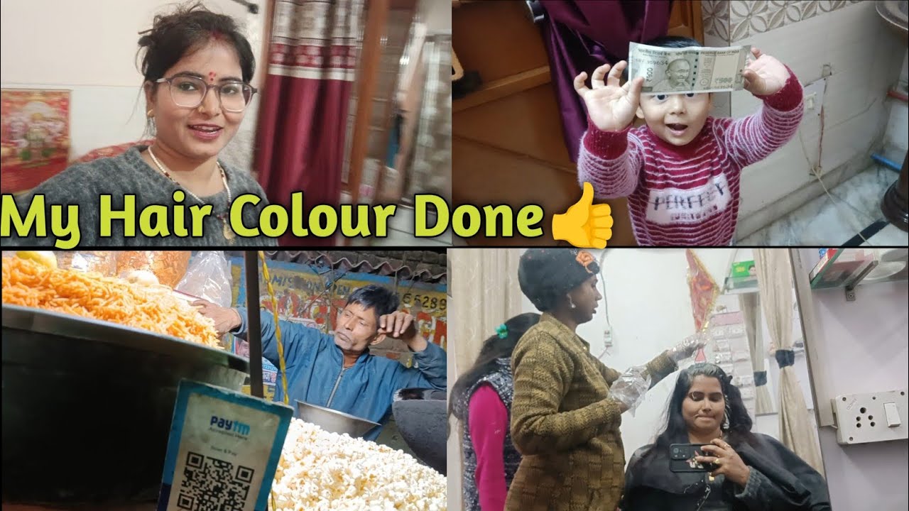 Finally My Hair Colour Done👍 Rudra Ke Paas 500rs.😱
