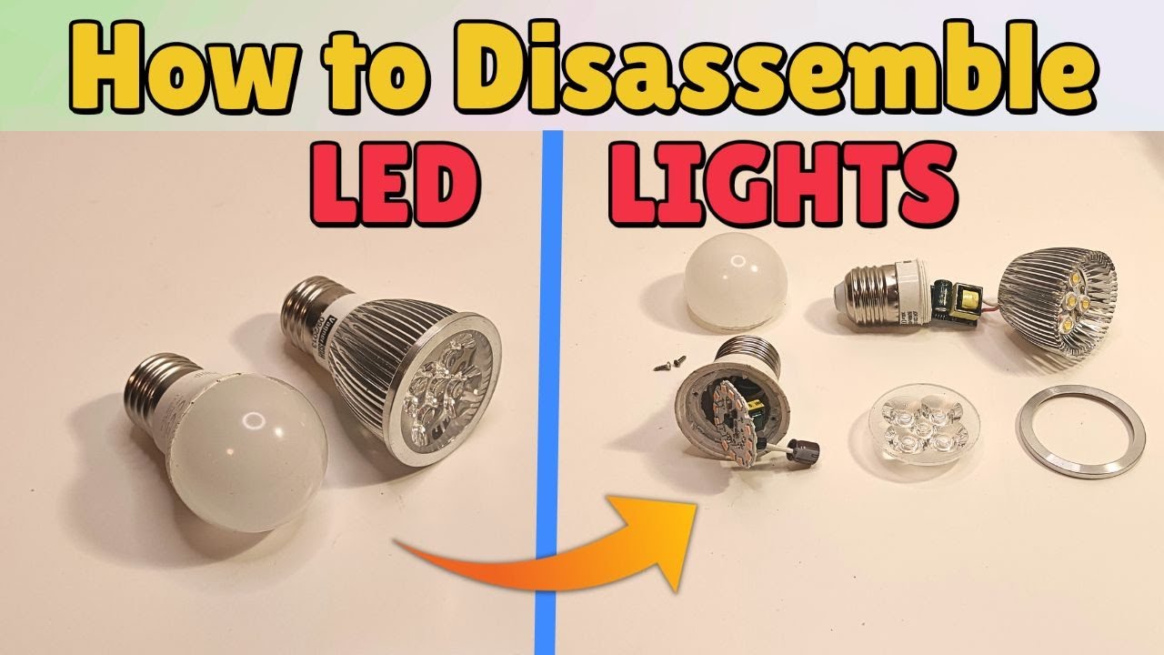 How to disassemble/tear down LED Light (tutorial)
