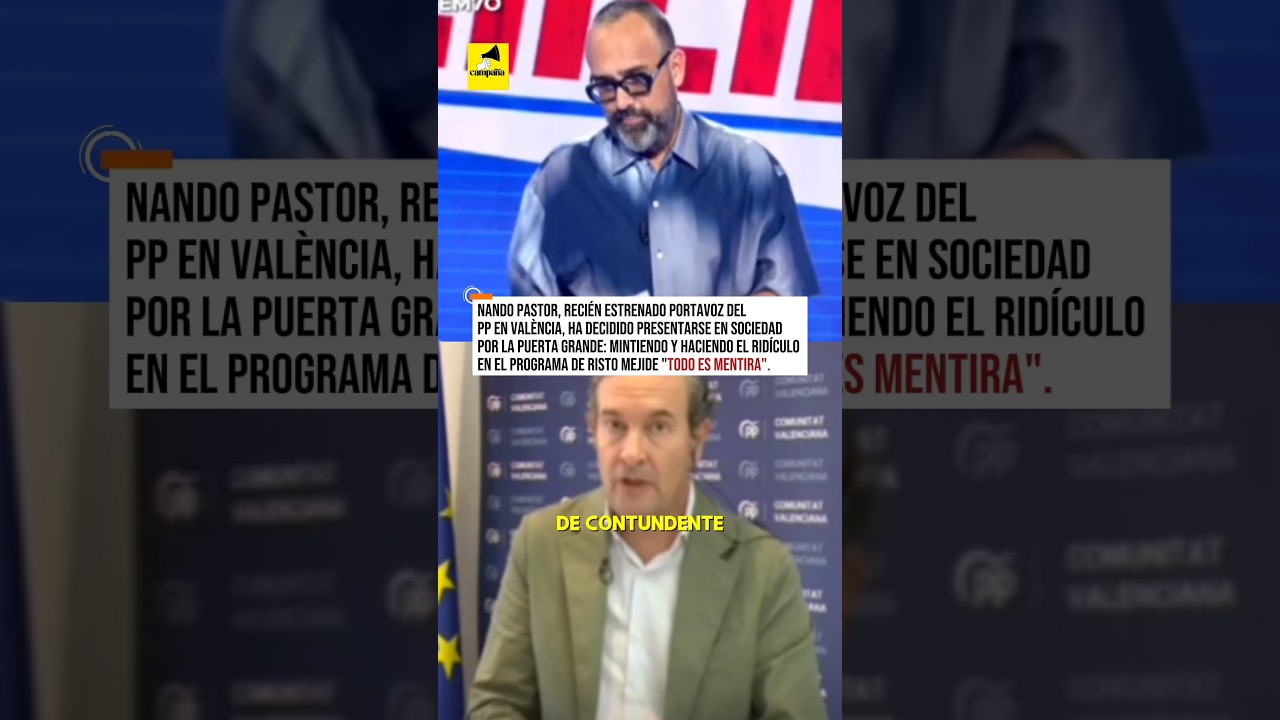 💥 🤣 Toma ya! El nuevo portavoz del PP en Val&egrave;ncia debutando en &ldquo;Todo es mentira&rdquo;