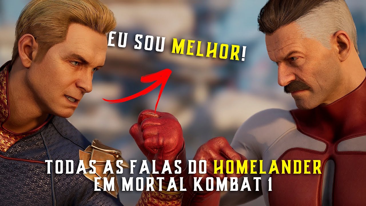 Todas as Falas do Capitão Pátria (Homelander) em Mortal Kombat 1 - DUBLADO