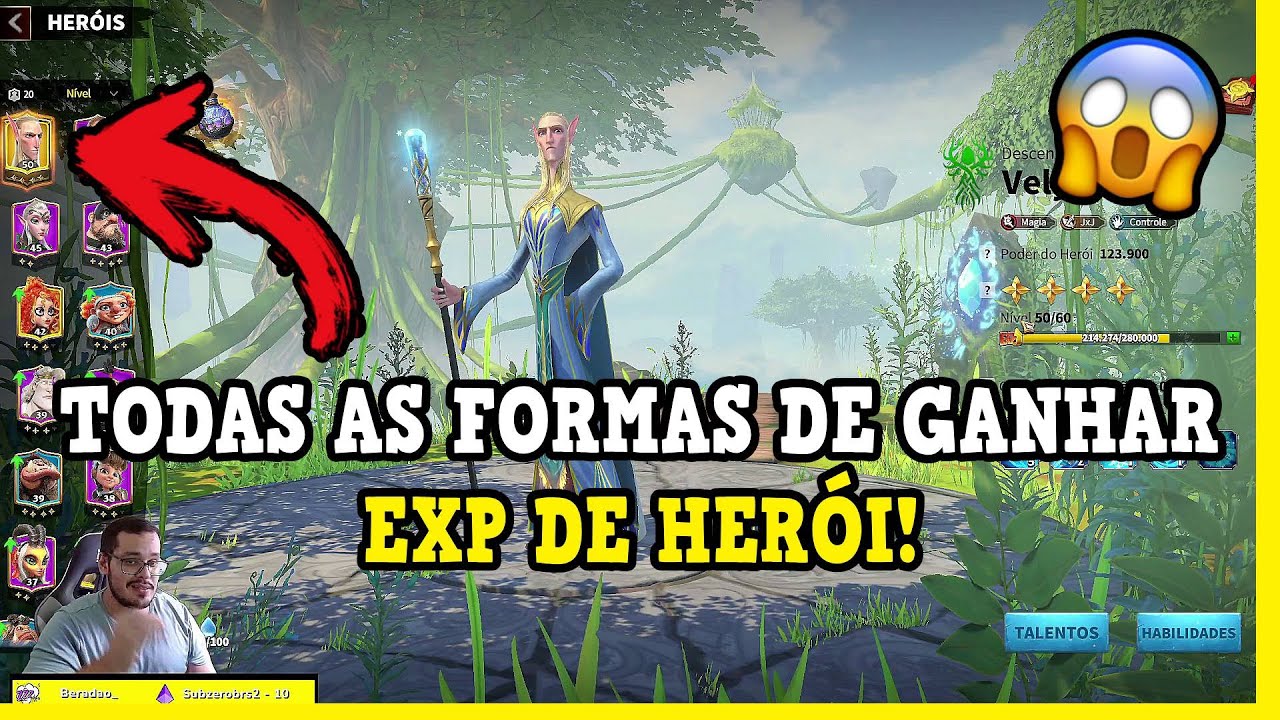 COMO GANHAR EXP DE HERÓI no Call Of Dragons