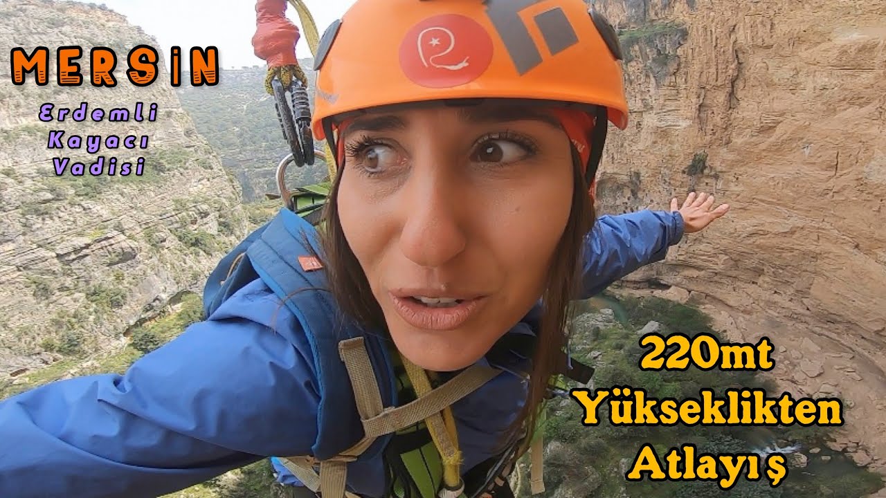 MERSİN’DE 220mt’den ATLADIM | Erdemli Kayacı Vadisi’nde Hippilerin Kampını ziyaret ettik 🏕