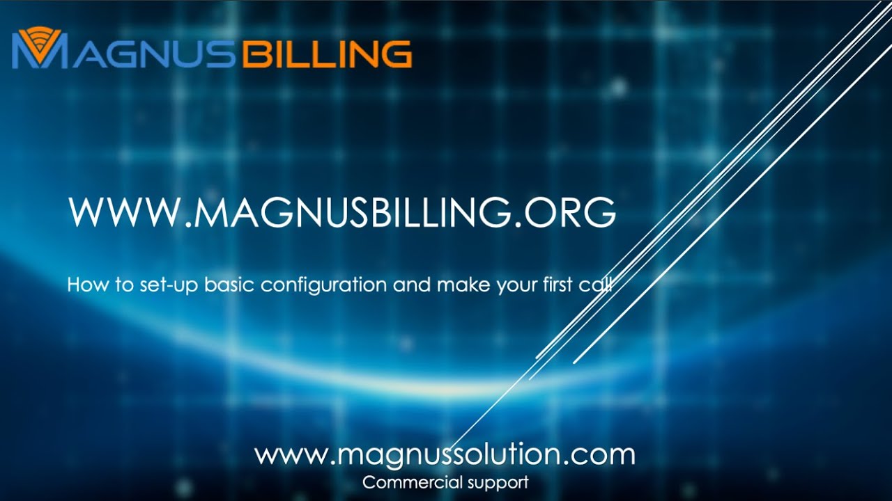 How to set-up basic configuration and make your first call with MagnusBilling 6