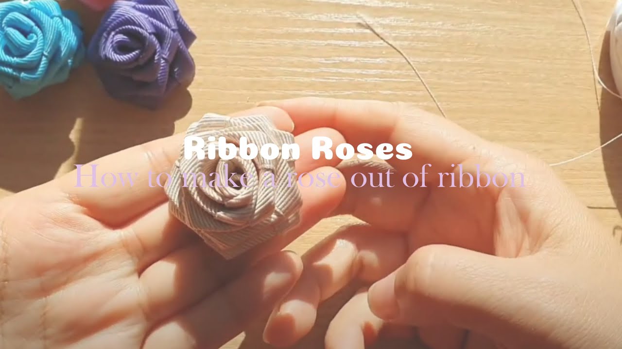 리본으로 장미만들기 / 리본 장미꽃 만들기 / 꽃만들기 / To make roses with a ribbon / making roses