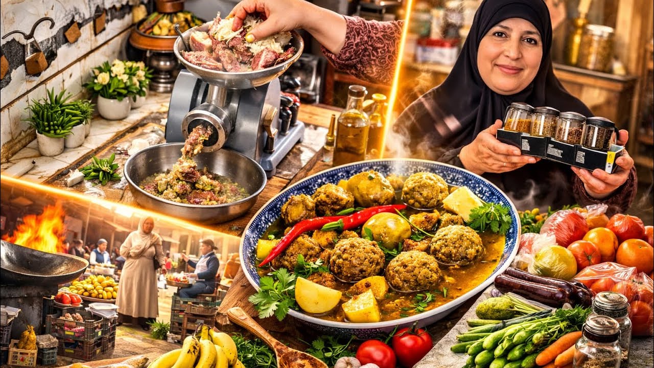 غنشرك معاكم السوق أسبوعي قبل رمضان 🌙 و الغدا ديالي ب طاجين ب كفته تاع الحوت
