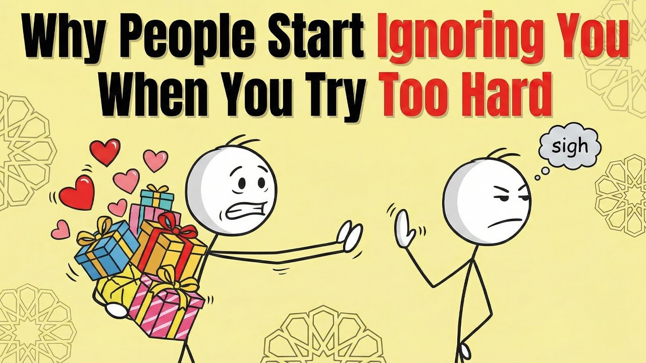 Why People Start Ignoring You When You Try Too Hard — Psychology Explained