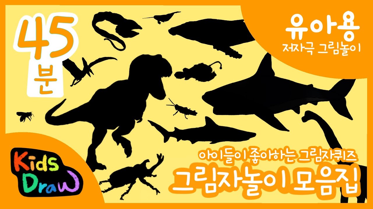 우리 아이가 좋아하는 그림자놀이 모음집 | 그림자퀴즈 맞추기 | 5가지 다양한 그림자놀이  |  Shadow Quiz for Children | 키즈드로우