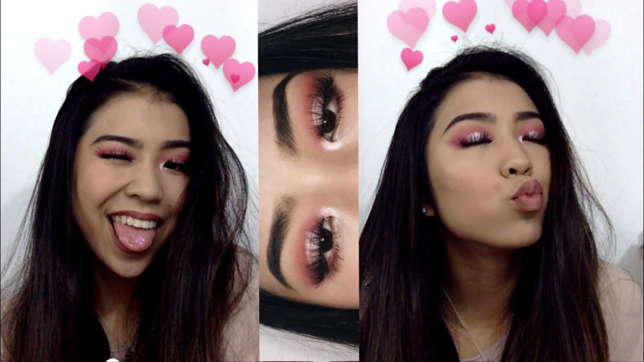 valentines glam makeup look
