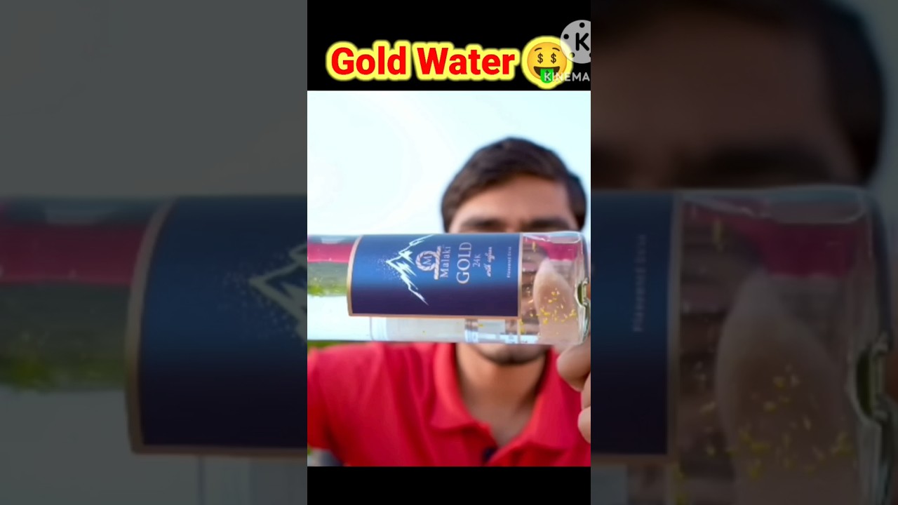 Drinking 24k gold water 🤑 | @CrazyXYZ | #shorts |
