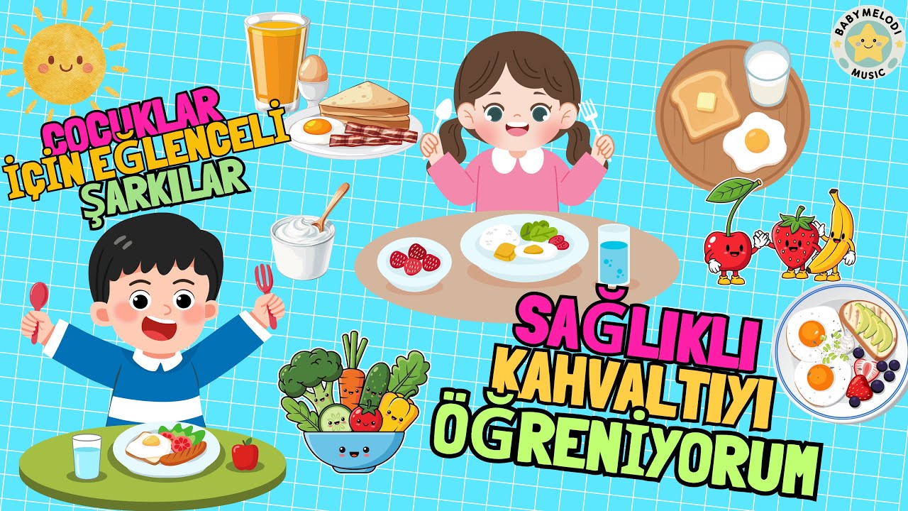 SAĞLIKLI KAHVALTIYI ÖĞRENİYORUM 🍳| Eğitici  ve Eğlenceli Çocuk Şarkıları | BabyMelodi Music