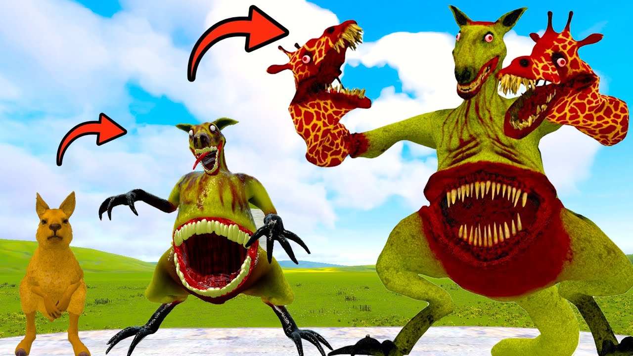 NEW COMBINATION OF ZOOCHOSIS GIRAFFE & KANGAROO MONSTER In Garry's Mod
