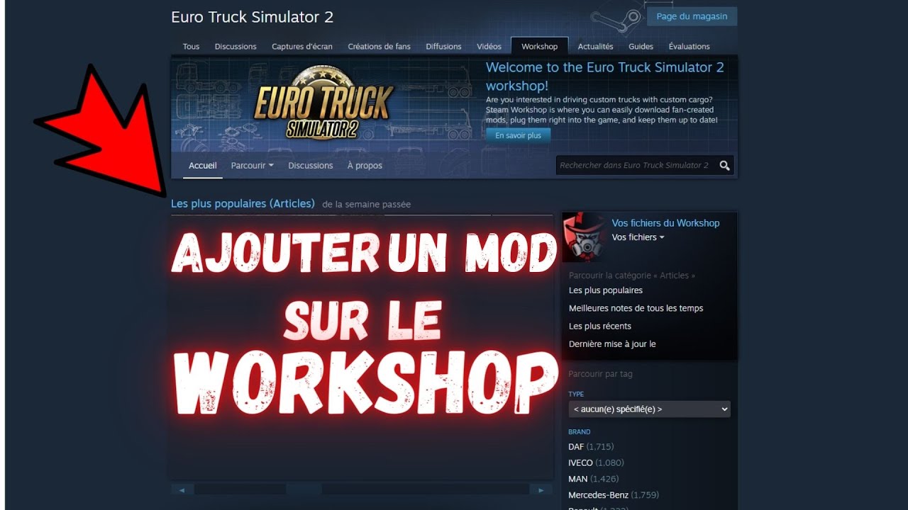 🔰COMMENT METTRE DES MODS SUR LE WORKSHOP STEAM | EUROTRUCKSIMULATOR2 | SCS Workshop Uploader 1.0.26