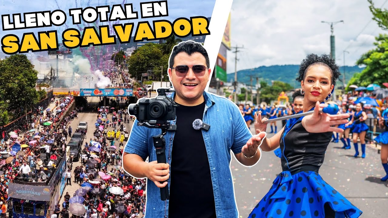IMPRESIONANTE DESFILE DE CORREOS en SAN SALVADOR | Fiestas Agostinas