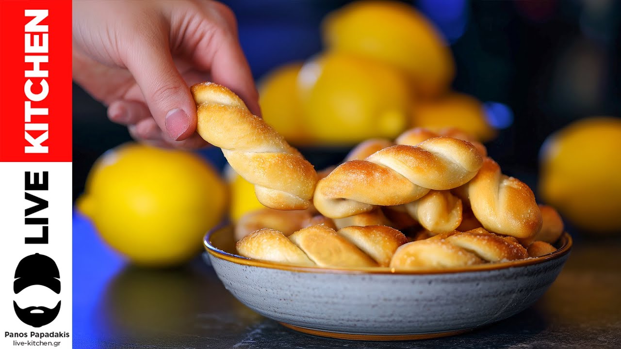 💯Εύκολα Κουλουράκια Λεμονιού 😋Μια Συνταγή που θα Σε Ταξιδέψει στα Παιδικά σου Χρόνια - Lemon Cookies