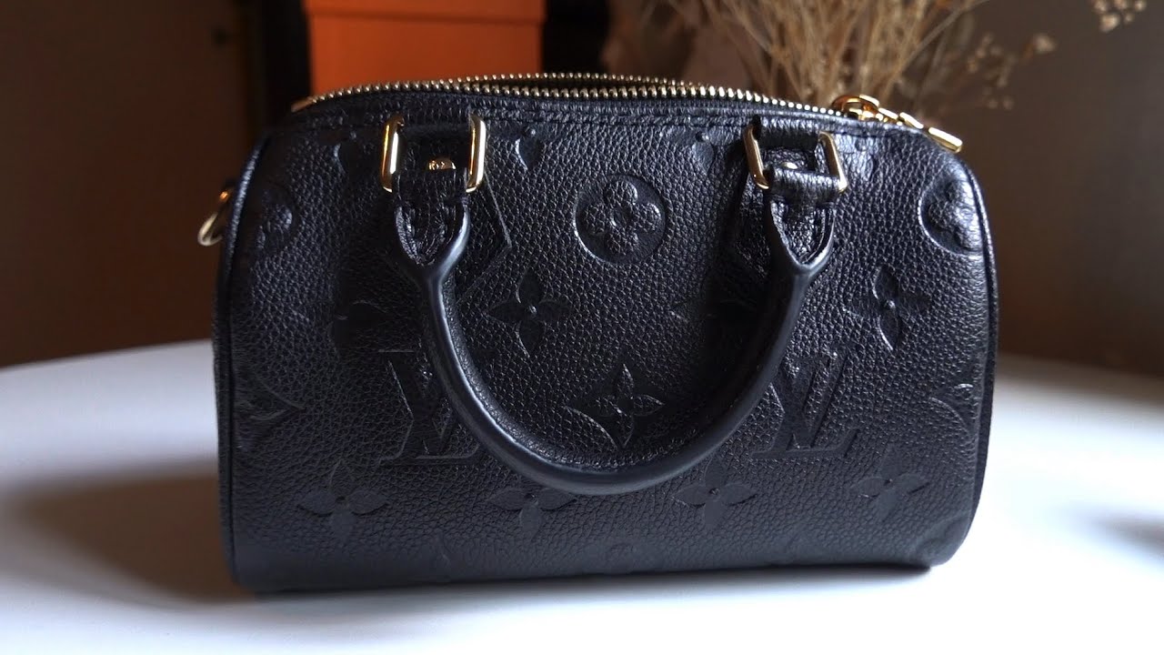WIMB Louis Vuitton Nano Speedy Empreinte Black / Featuring Chanel Rectangular Mini Black SHW