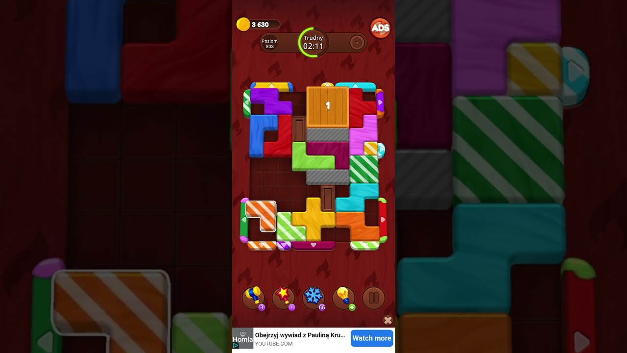 Color Wood Jam level 808 solution