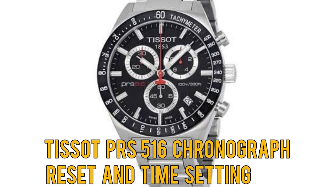 How to set a Tissot PRS 516 Chronograph watch Reset and time setting tutorial/#watchservicebd