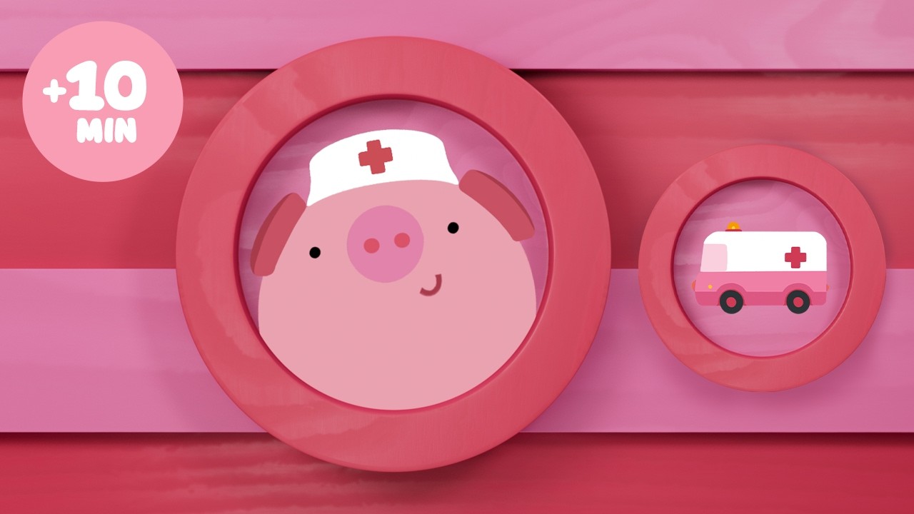 Guess the Vehicle in Oink’s Workshop 🚗 | Ambulance, Police & More | 10+ Min | Pim Pam Pino