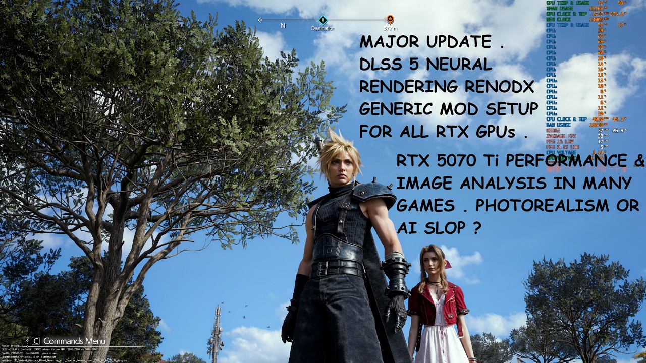 DLSS 5 Neural Rendering RenoDX Generic Mod Setup For ALL RTX GPUs + Fix | 5070Ti Image & Performance