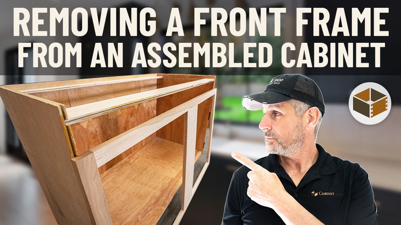 Removing a Front Frame from an Assembled Cabinet | RTA Cabinet Assembly