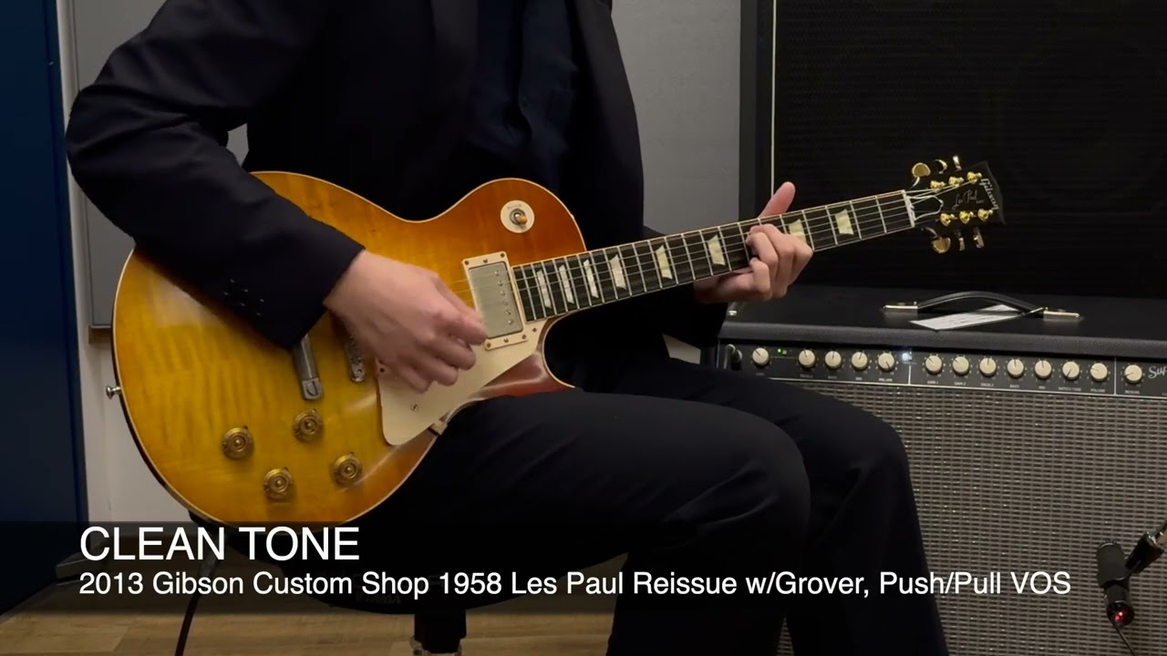 2013 Gibson Custom Shop Limited Run 1958 Les Paul Reissue w/Grover, Push/Pull Orange Sunset Fade VOS