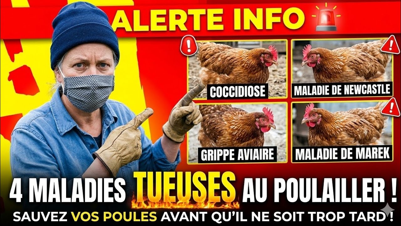 🐔💉 Les 4 maladies que vous devriez maîtriser dans l'élevage des volailles en Afrique 