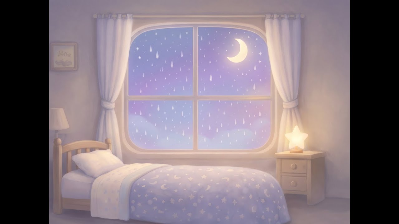 Gentle Rain Sounds for Kids | Calm Bedtime & Nap Time Ambience (2 Hours)