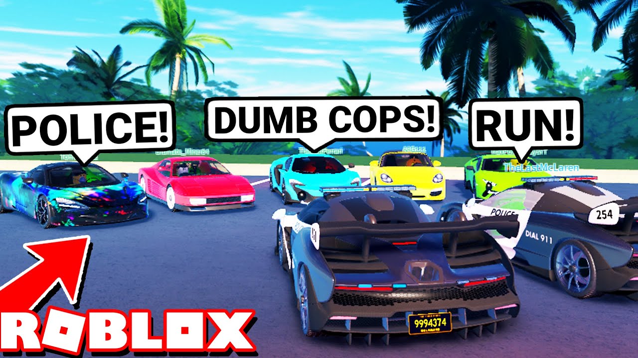 Mean Super Car Gang Gets Caught By Senna Police Patrol! (Roblox UDRP)