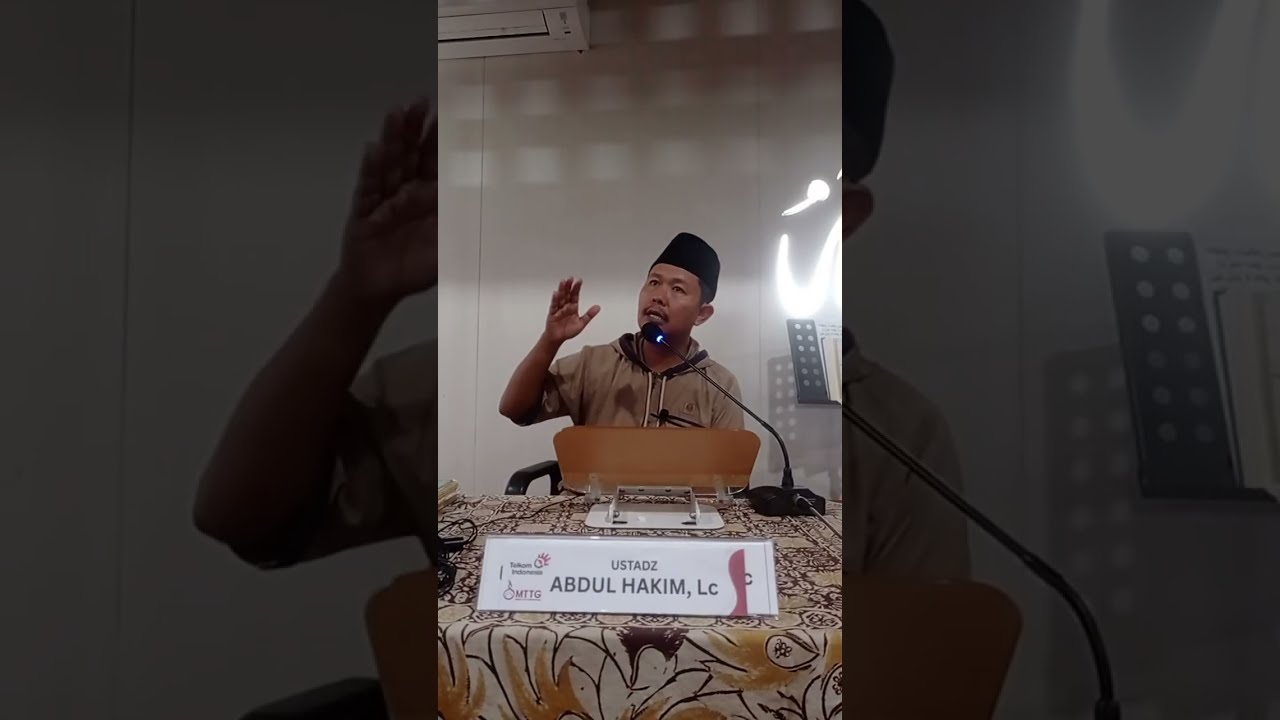 Ust Abdul Hakim LC kajian Ramadhan di masjid Al Kautsar Telkom 