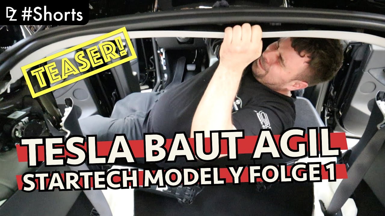 Nagelneuer Tesla zerlegt 🤯 | Teaser Startech Model Y Folge 1 #Shorts