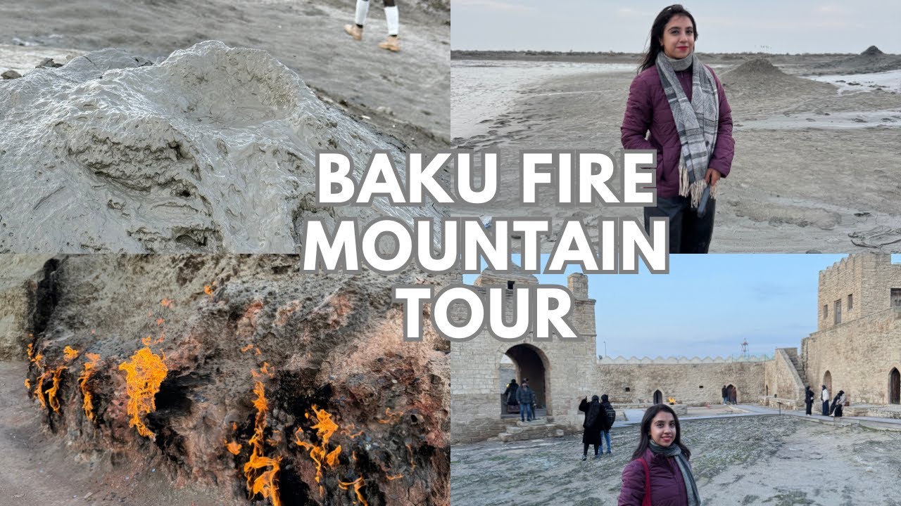 Mud Volcanoes, Fire Mountain & Gobustan 🇦🇿 | Baku Day Tour