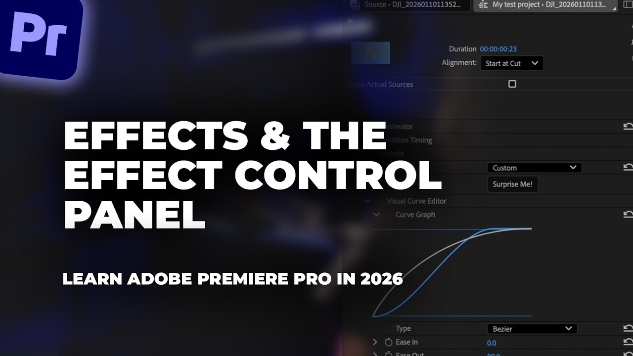 Эффекты — Изучение Adobe Premiere Pro в 2026 году — Эпизод 3